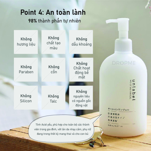 Gel dưỡng da Unlabel Moist Botanical All in one Gel